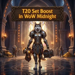 Promotional product image representing the T20 Set Boost service for WoW Midnight