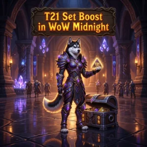 Promotional image for the T21 Set Boost in WoW Midnight service in World of Warcraft