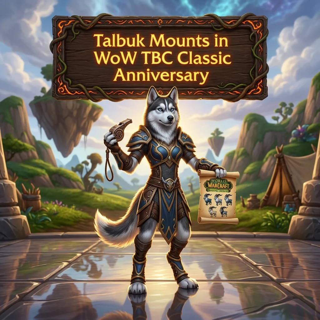 Promotional image for Talbuk Mounts Boost in WoW TBC Classic Anniversary, highlighting the mount service for World of Warcraft TBC Classic Anniversary.