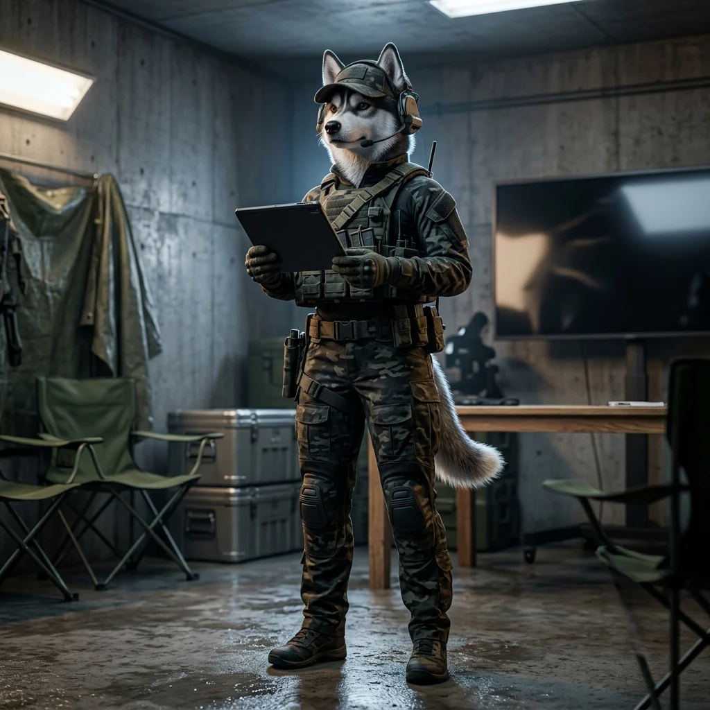 Mängu Wardogs üldine illustratsioon, mis kujutab mängukeskkonda ja juhendmaterjalidega seotud teemat ilma loetava tekstita.