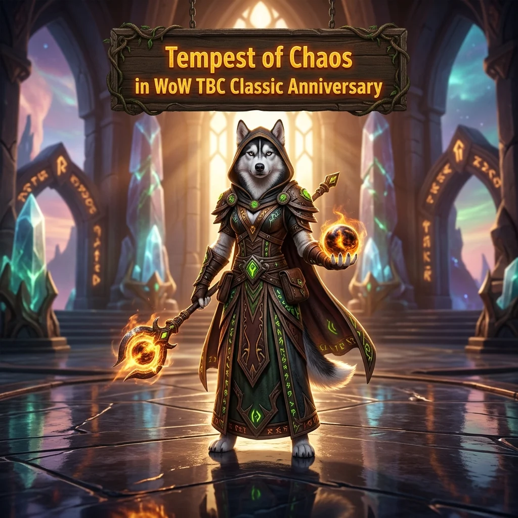Promotional image for Tempest of Chaos Boost in WoW TBC Classic Anniversary, representing the service for World of Warcraft TBC Classic Anniversary players.