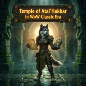 Promotional image for a Temple of Atal’Hakkar Boost service in WoW Classic Era.