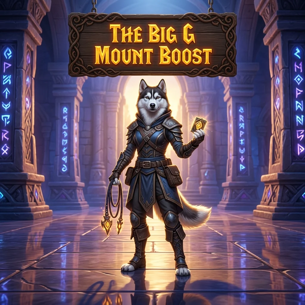 Promotional image for The Big G Mount Boost, representing the mount boost service.