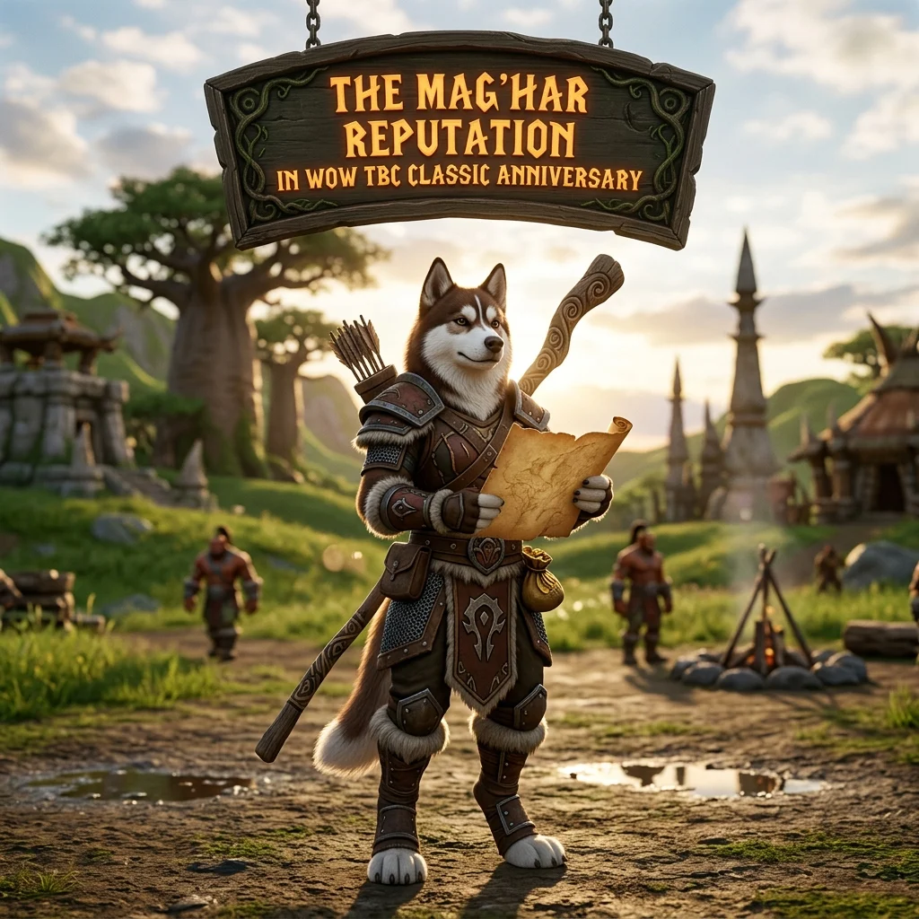 Promotional image for The Mag'har Reputation Boost in WoW TBC Classic Anniversary, highlighting the WoW TBC Classic reputation service for Mag'har.