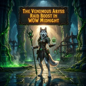 Promotional image for The Venomous Abyss Raid Boost in WoW Midnight, a World of Warcraft Midnight raid boost service.