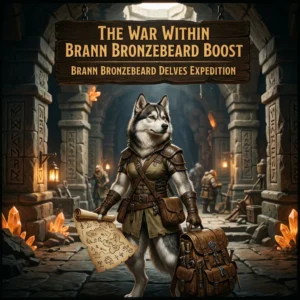 Promotional image representing The War Within Brann Bronzebeard Boost service