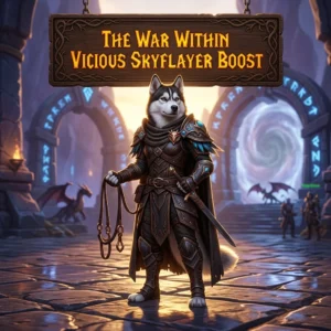 Promotional image representing The War Within Vicious Skyflayer Boost service.