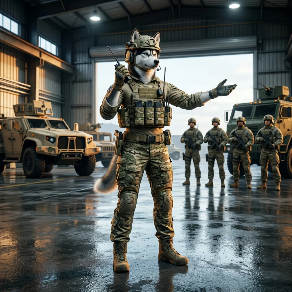 Ảnh minh họa chủ đề thuê lính hỗ trợ trong trò chơi Wardogs, không có chữ hoặc biển hiệu dễ đọc.