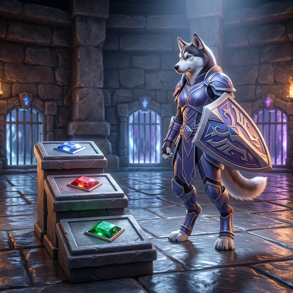 Ilustrație fantasy inspirată de World of Warcraft pentru un tier list de Solo Shuffle din sezonul 2 al expansiunii Midnight, fără text lizibil.