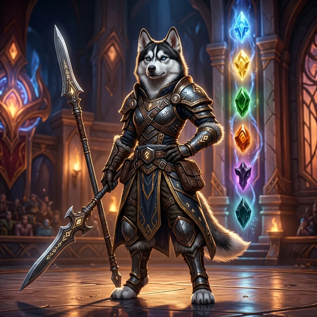 Artwork a tema fantasy per la tier list del Solo Shuffle della Stagione 2 di Midnight in World of Warcraft