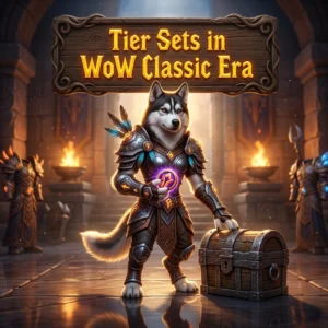 Promotional image representing the Tier Sets Boost service in WoW Classic Era.