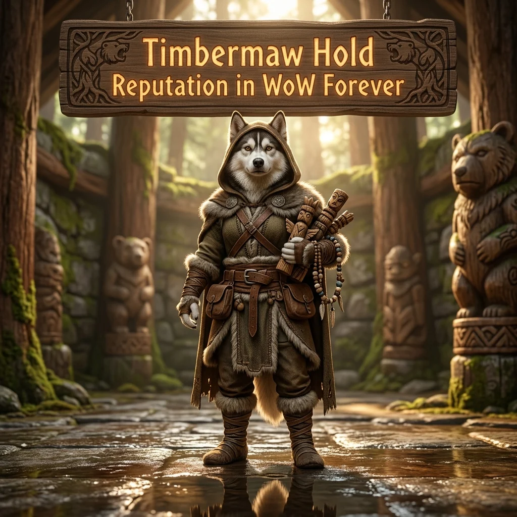 Promotional image for the Timbermaw Hold Reputation Boost in WoW Forever service