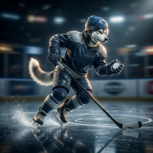 Illustration af et tidsbegrænset boost i NHL uden synlig tekst eller skiltning.