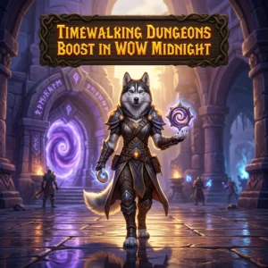 Promotional image for Timewalking Dungeons Boost in WoW Midnight, a boost service related to Timewalking dungeons.