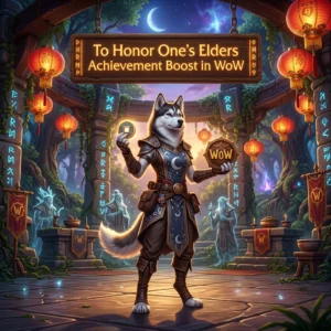 Promotional image for the To Honor One’s Elders Achievement Boost in WoW service