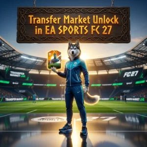 Promotional image for the Transfer Market Unlock Boost in EA SPORTS FC 27.