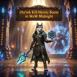 Promotional image for the Ula’tek Kill Heroic Boost service in WoW Midnight