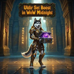 Promotional image for the Uldir Set Boost service in WoW Midnight, representing the listed set boost product.