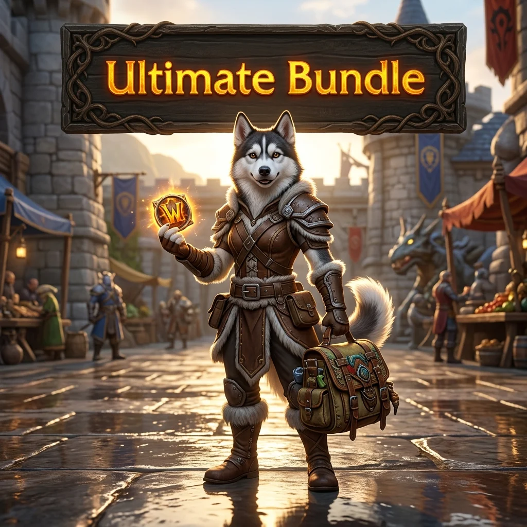 Promotional image for Ultimate Bundle Boost in WoW Forever, highlighting the named WoW boost service.