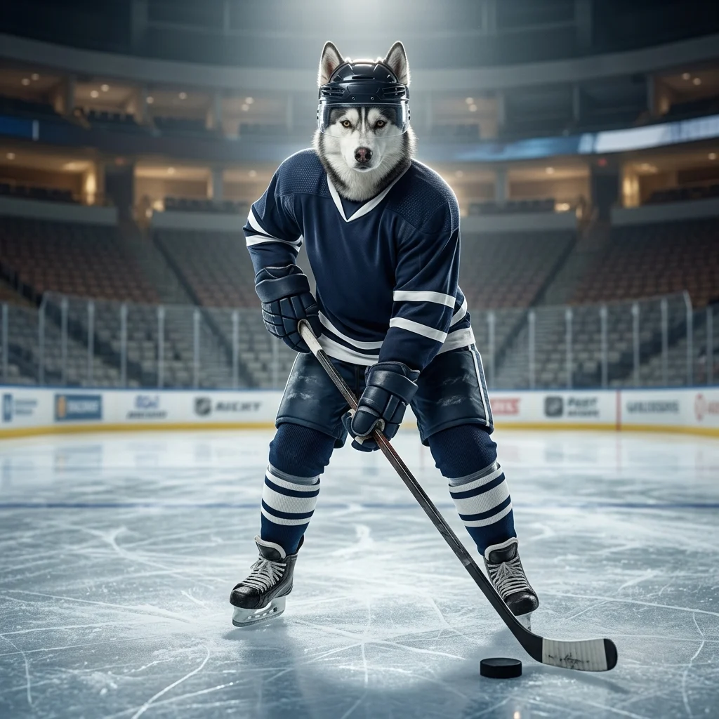 Ilustracja promująca usługi boostingu w grze National Hockey League, przedstawiająca ogólny motyw hokejowy bez czytelnych napisów.