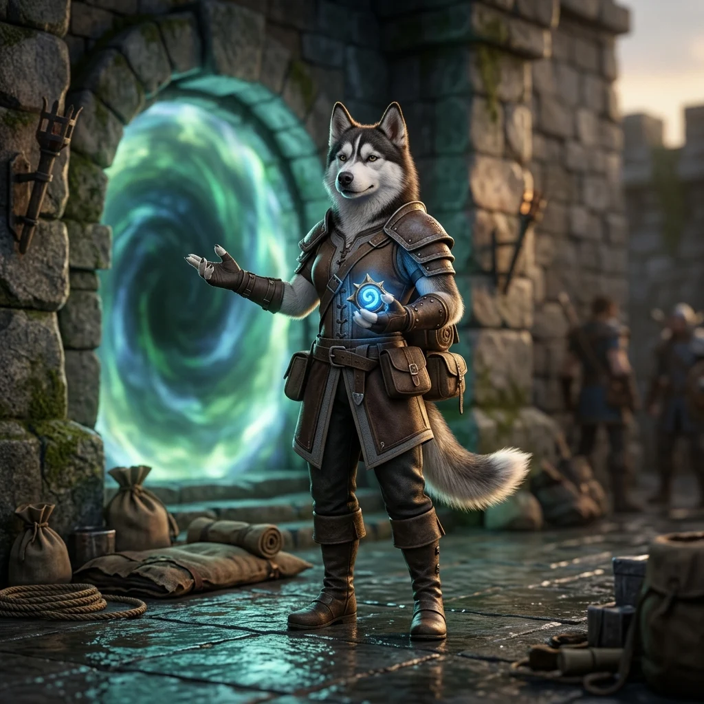 Ilustracja promująca usługi boostingu w WoW Classic Forever, utrzymana w stylistyce fantasy MMORPG.