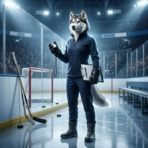 Promosionele illustrasie vir Uurlikse Bestuur in NHL, sonder leesbare teks of tekens.