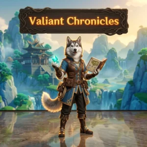 Promotional image for Valiant Chronicles Boost, a boost service in Genshin Impact.