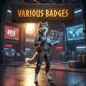 Promotional image representing the Various Badges Boost in Apex Legends service.