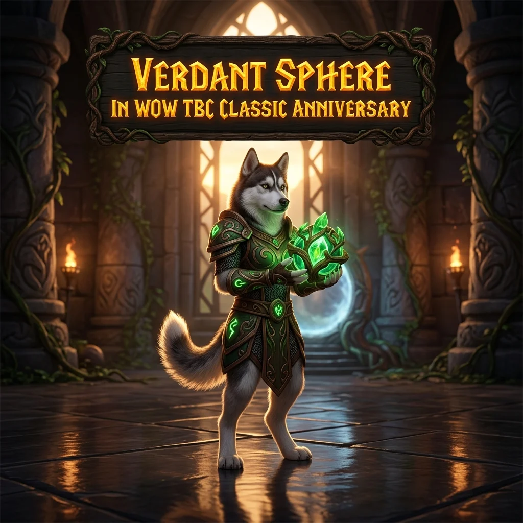 Promotional image for Verdant Sphere Boost in WoW TBC Classic Anniversary, representing the service in World of Warcraft TBC Classic Anniversary.