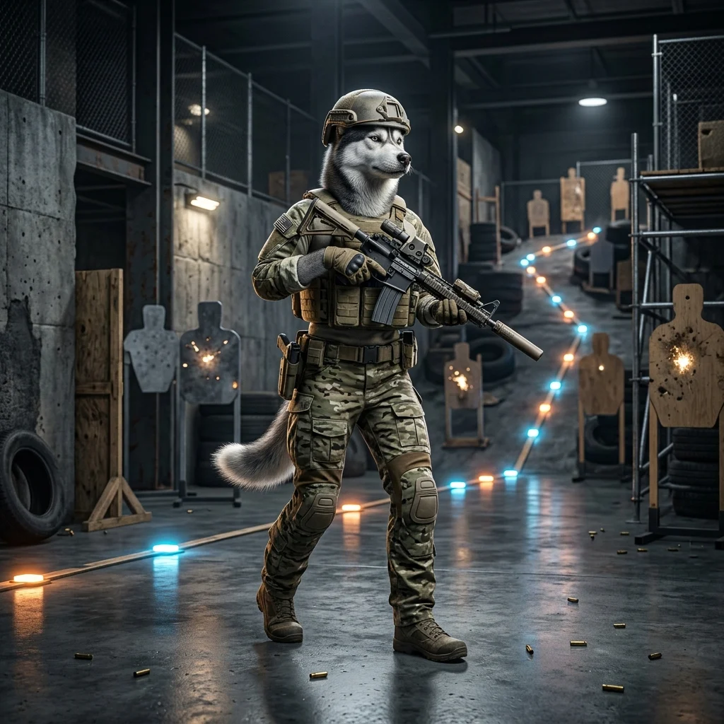 《Wardogs》等级提升服务的宣传插图，以游戏成长主题为核心，画面不含可读文字或标识，采用概念化视觉表达，未指向特定地图、角色或奖励
