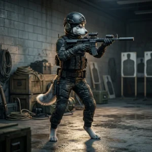 Gestileerde speletjie-illustrasie van ’n intense eerstepersoonsaksie-ervaring uit Black Ops 6, sonder leesbare teks of tekens.