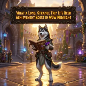 Promotional image representing the What a Long, Strange Trip It’s Been Achievement Boost service in WoW Midnight