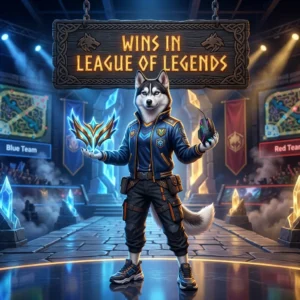 Promotional image for Wins Boost in League of Legends, a service focused on helping players gain wins.