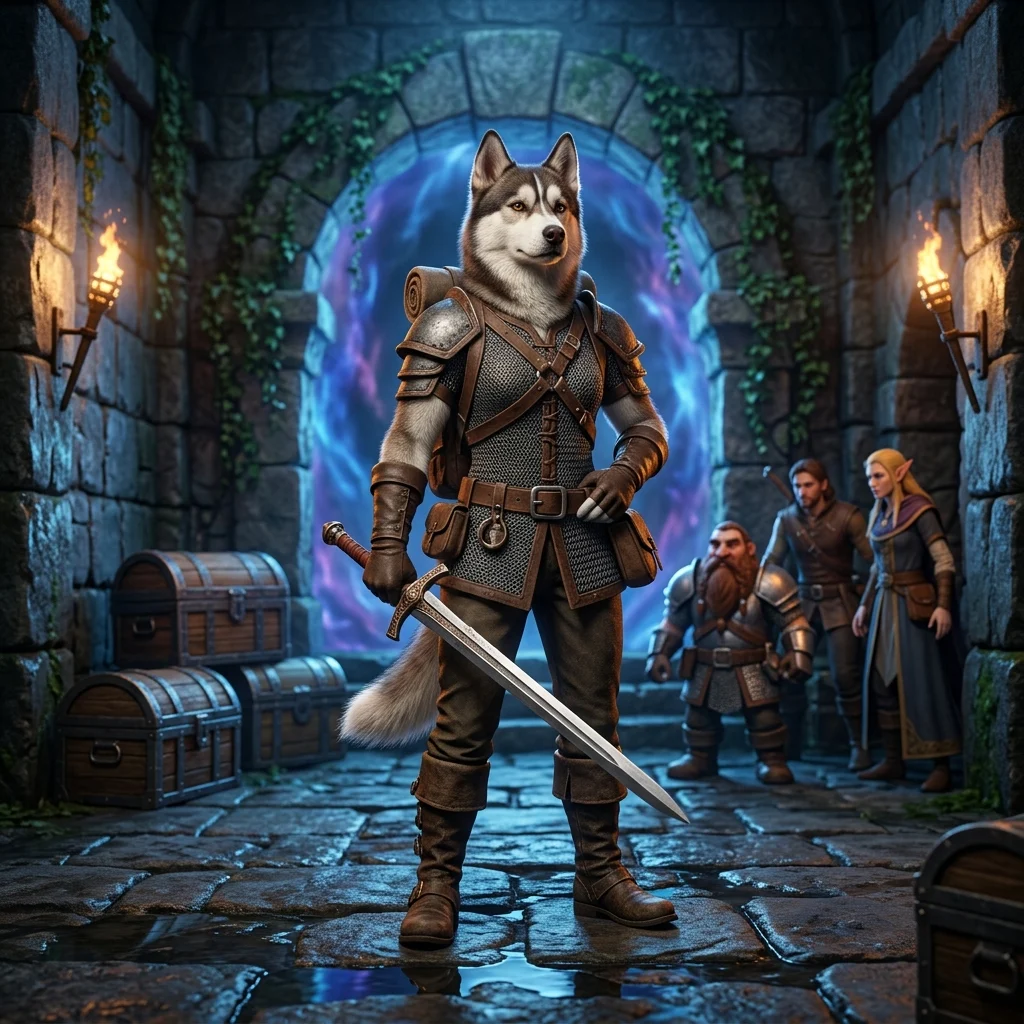 Stimmungsvolle Fantasy-Illustration als Titelbild für Boosting-Dienste in WoW Classic Forever, ohne sichtbaren Text.