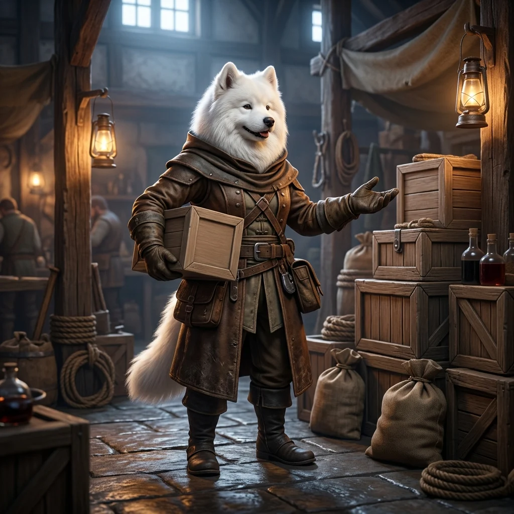 ファンタジー調の世界観で補給品ボックスを表現した、WoW Forever 補給品ボックスガイドのイメージ画像。文字や看板は描かれていません。