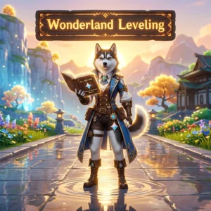 Promotional image for Wonderland Leveling Boost in Genshin Impact, representing the game leveling boost service