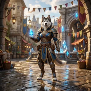Ilustrasi promosi yang menampilkan suasana dunia permainan fantasi untuk versi beta WoW Forever
