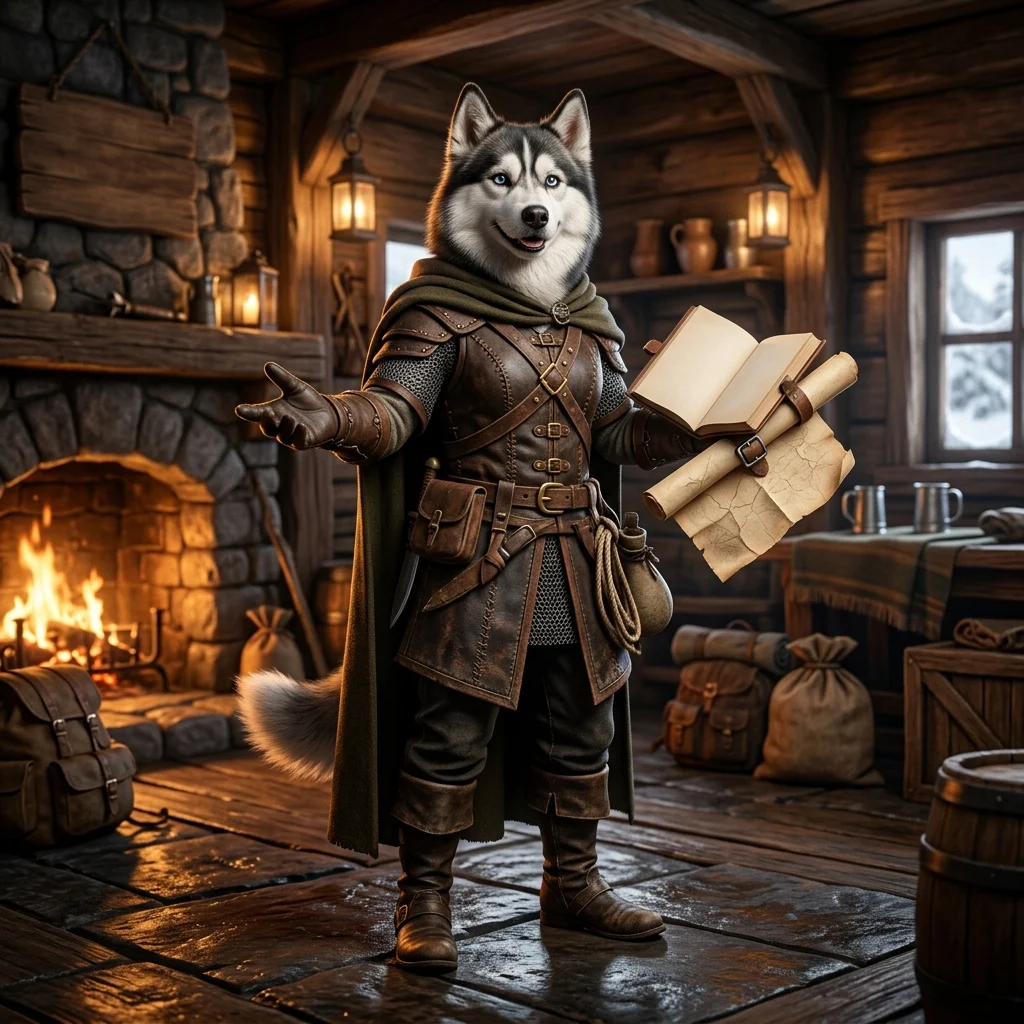 Ilustrační herní scéna z fantasy světa s postavou připravenou na dobrodružství ve WoW Classic Forever
