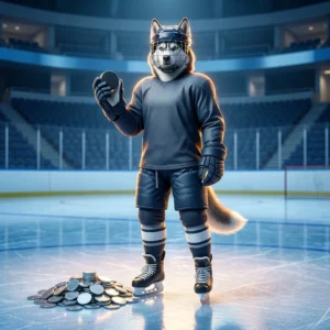 Ενδεικτική εικόνα για ενίσχυση νομισμάτων NHL, με θεματική αθλητική σύνθεση χωρίς εμφανές κείμενο.