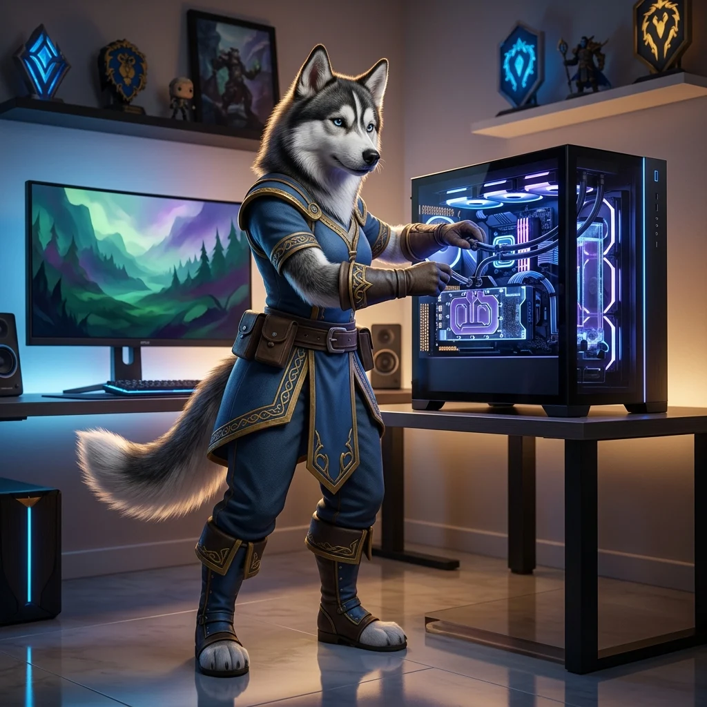 Фентъзи игрова сцена от WoW Forever, подходяща за ръководство за оптимизиране на производителността