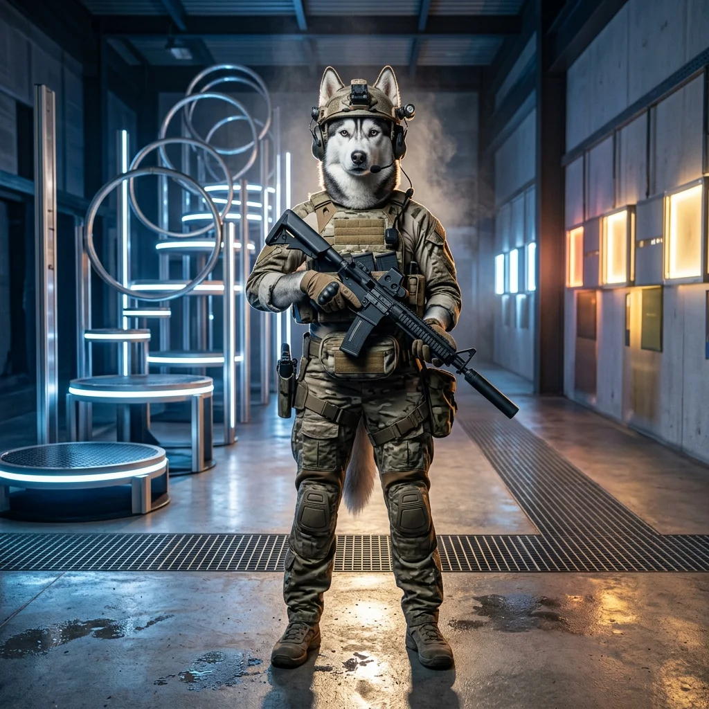 Илюстрация, свързана с услуга за повишаване на нивото в играта Wardogs, без четлив текст или отличими знаци.