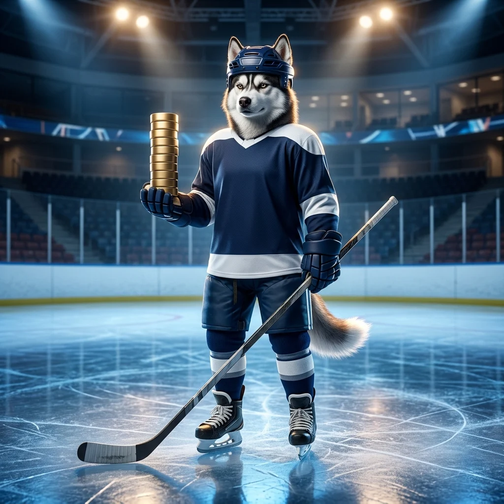 איור קידום לחיזוק מטבעות NHL HUT, באווירת הוקי ומשויך לשירות מטבעות וירטואליים במשחק