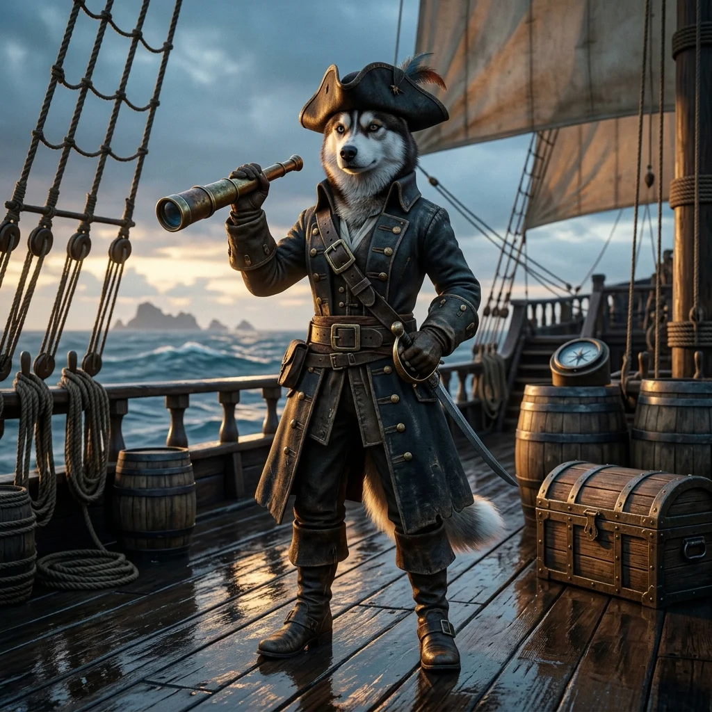 איור אווירה ימי הקשור לשירותי בוסט במשחק Sea of Thieves, ללא טקסט קריא או סימנים