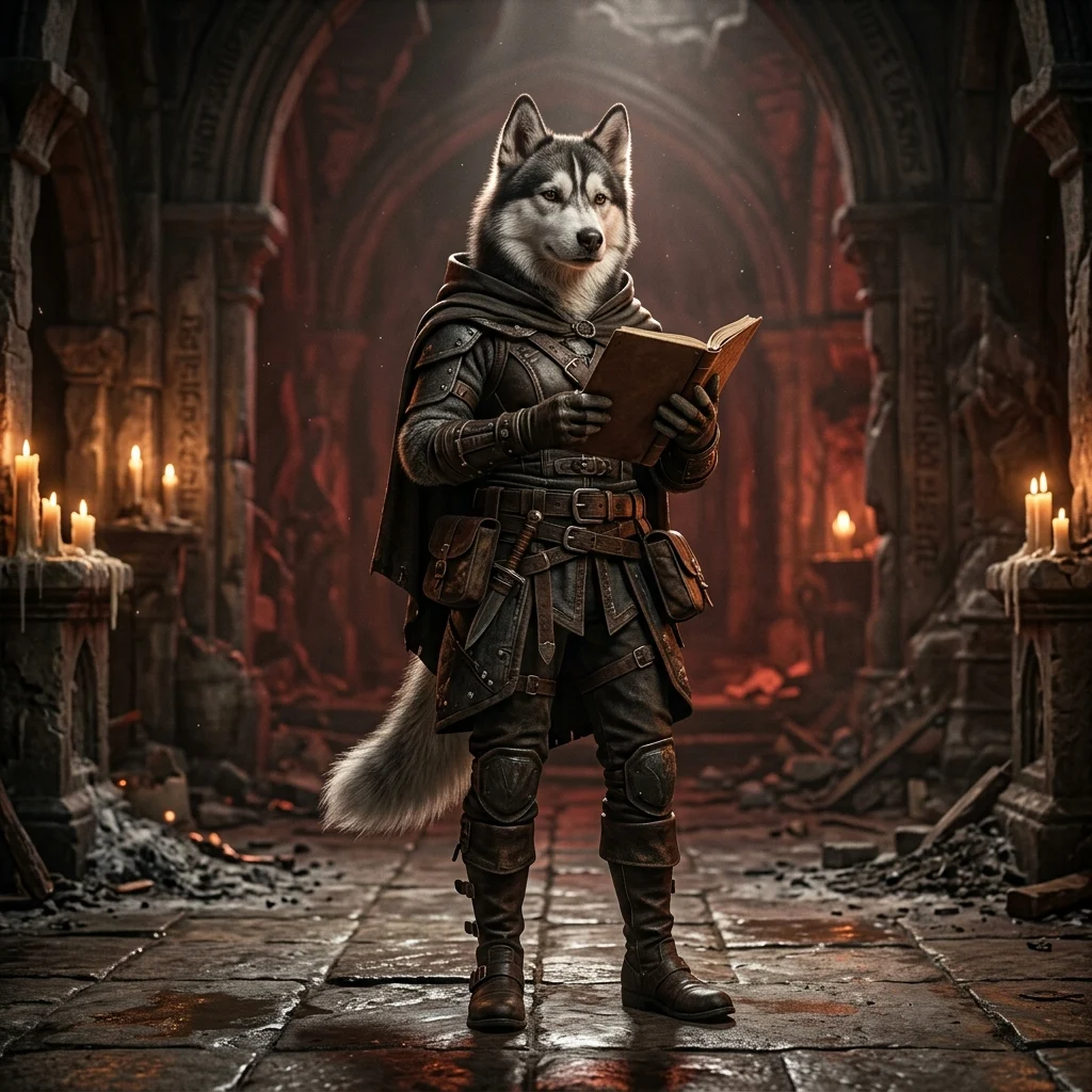 ภาพประกอบธีม Diablo 4 สำหรับคู่มือเกม สื่อถึงโลกแฟนตาซีอันมืดมนและบรรยากาศการผจญภัย โดยไม่มีข้อความหรือป้ายสัญลักษณ์ให้อ่าน