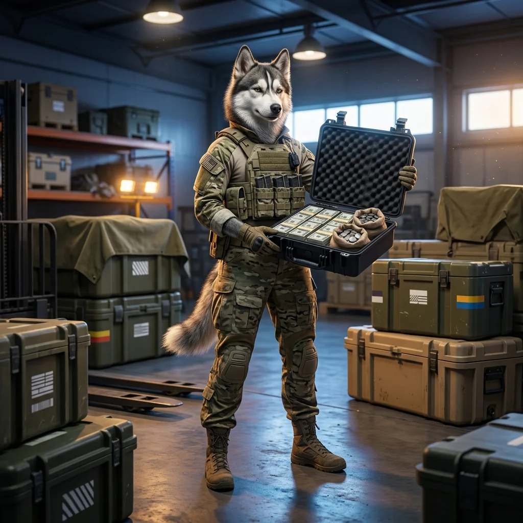 ภาพประกอบแนวโปรโมตสำหรับบูสต์ฟาร์มเงินสดในเกม Wardogs โดยไม่มีข้อความหรือป้ายที่อ่านได้