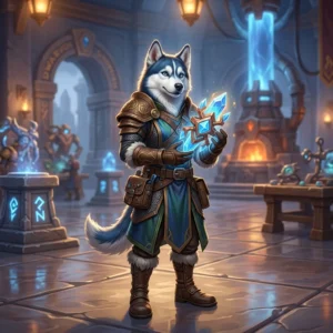 ภาพประกอบบรรยากาศแฟนตาซีของการอัปเดตใหม่ใน WoW Forever Beta โดยไม่มีข้อความที่อ่านได้บนภาพ