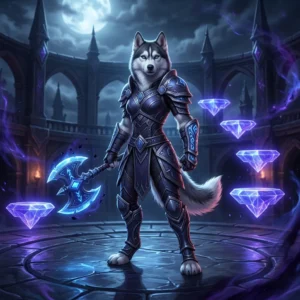 Žaidimo „World of Warcraft“ tematikos iliustracija, skirta „Midnight“ 2 sezono „Solo Shuffle“ pakopų sąrašui; joje nėra įskaitomo teksto ar ženklų.