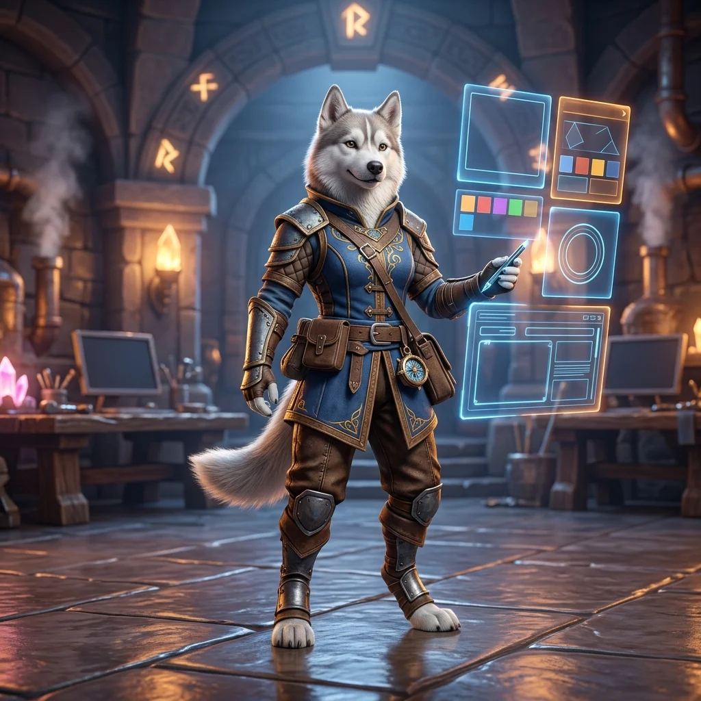 Žaidimo vartotojo sąsajos iliustracija, skirta „WoW Forever“ atnaujinimo vadovui.