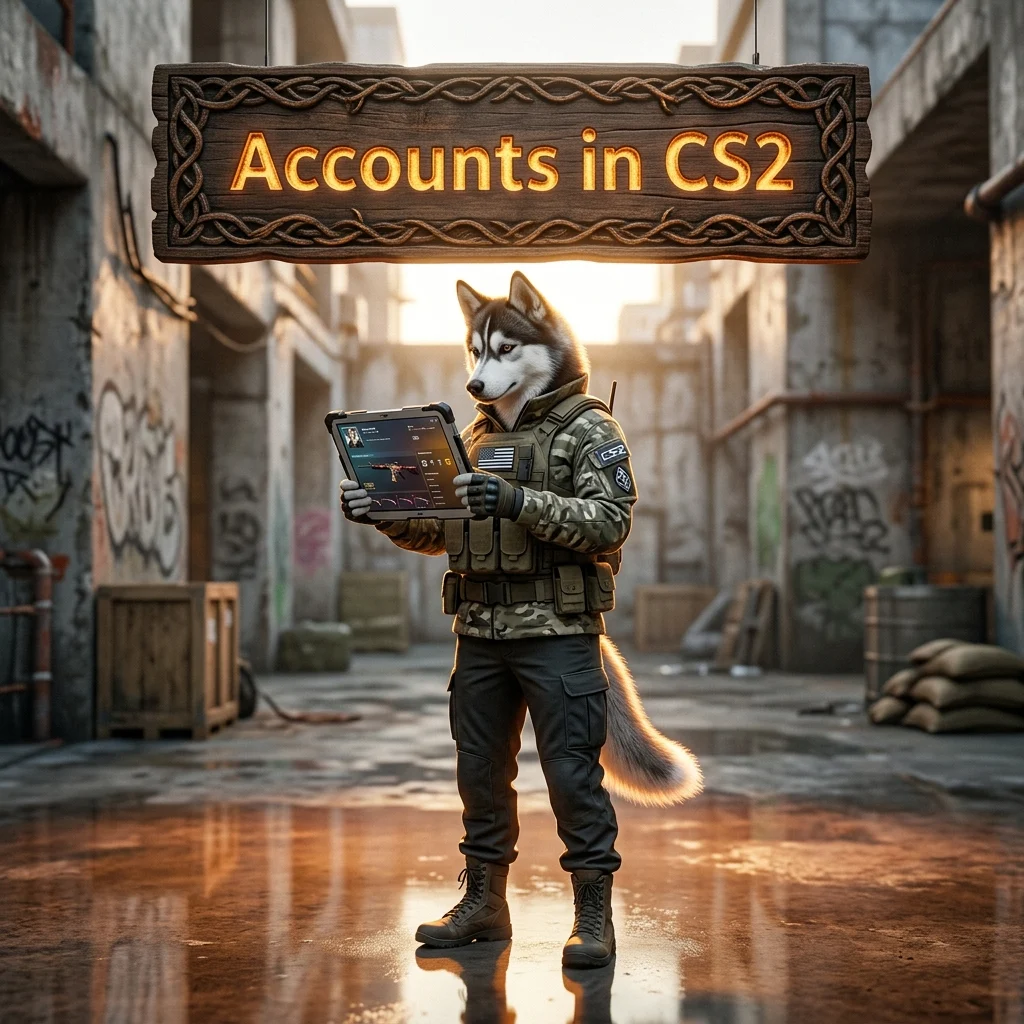 Promotional image for Accounts in CS2, representing account-related products or services for Counter-Strike 2.