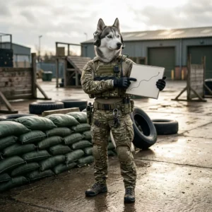 Mängu WARDOGS algajate teejuhi teemakohane illustratsioon ilma loetava teksti või siltideta.